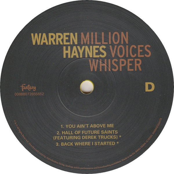 Million Voices Whisper - Yellow Vinyl | Warren Haynes - 3 | YEO