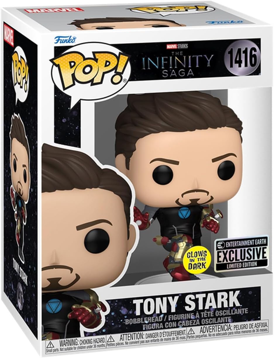 Figurina - Pop! The Infinity Saga: Tony Stark (Suit-Up) (Glows in the Dark) | Funko - 1 | YEO