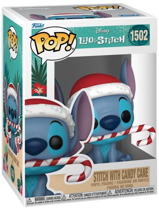 Figurina - Pop! Lilo & Stitch Holiday: Stitch (with Candy Cane) | Funko - 1 | YEO