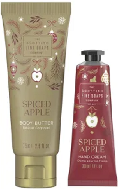 Set duo pentru ingrijirea pielii -  Spiced Apple | Scottish Fine Soaps