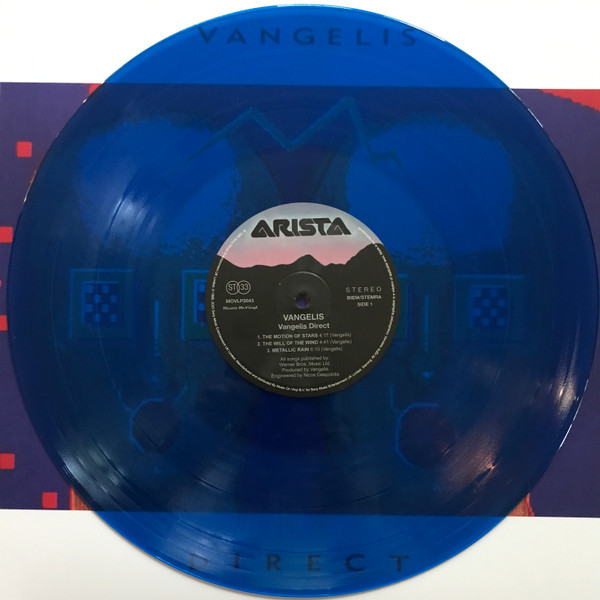 Direct - Blue Transparent Vinyl | Vangelis - 1 | YEO