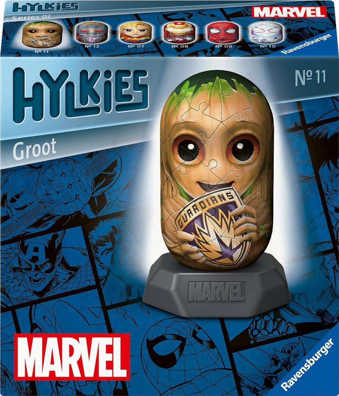Puzzle 3D - Hylkies - Marvel Groot, 54 piese | Ravensburger - 4