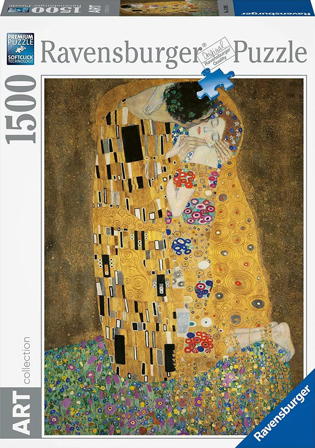 Puzzle 1500 de piese - Klimt: Sarutul | Ravensburger