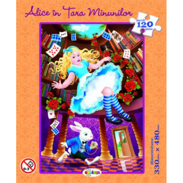 Puzzle - Alice in tara minunilor (120 piese) | Dorinta