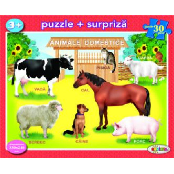 Puzzle - Animale domestice (30 piese) | Dorinta