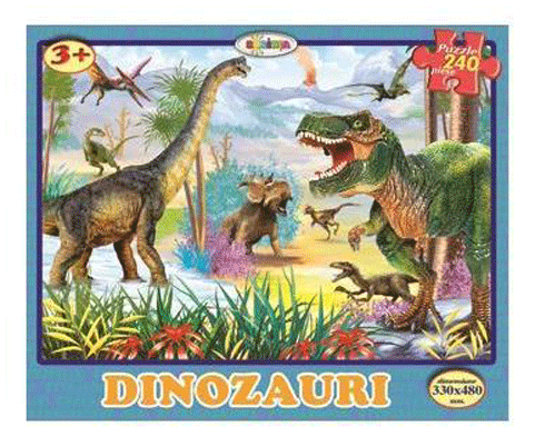 Puzzle 240 de piese - Dinozauri | Dorinta