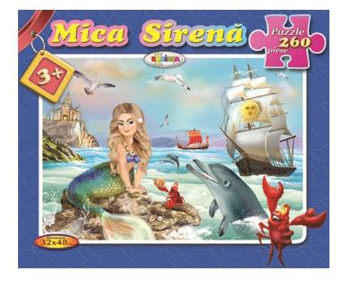  Puzzle 260 de piese - Mica sirena | Dorinta 