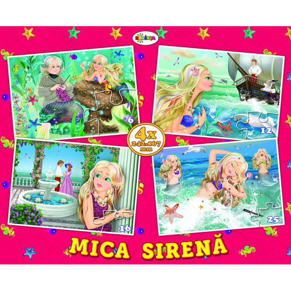 Puzzle 59 de piese - Mica Sirena | Dorinta
