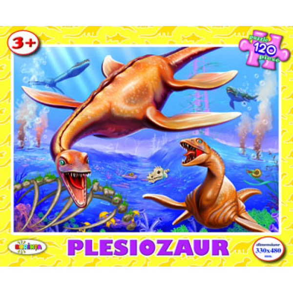 Puzzle 120 de piese - Plesiozaurus | Dorinta