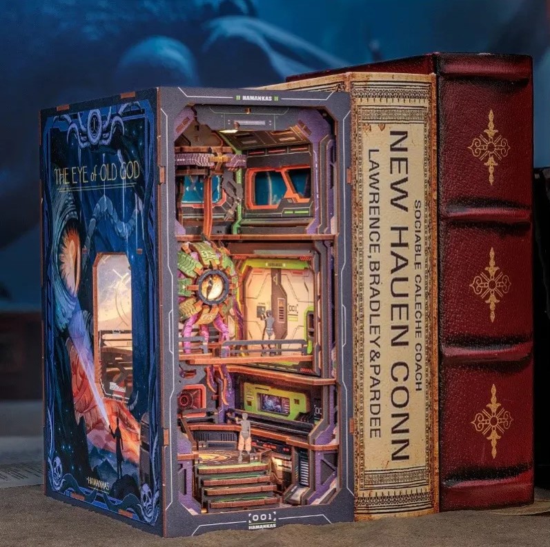 Puzzle 3D 224 piese - Cotor de carte The Eye of Old God | Robotime - 1