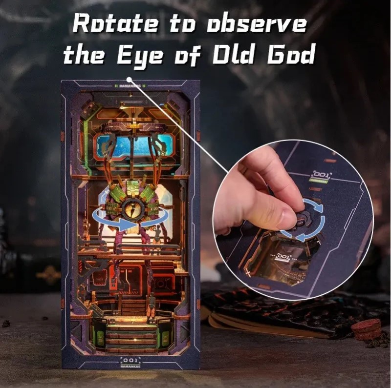 Puzzle 3D 224 piese - Cotor de carte The Eye of Old God | Robotime - 3