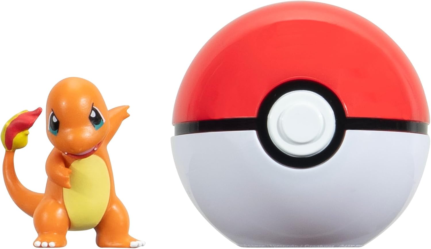 Figurina - Pokemon Clip \'N\' Go - Charmander with Poke Ball | Jazwares