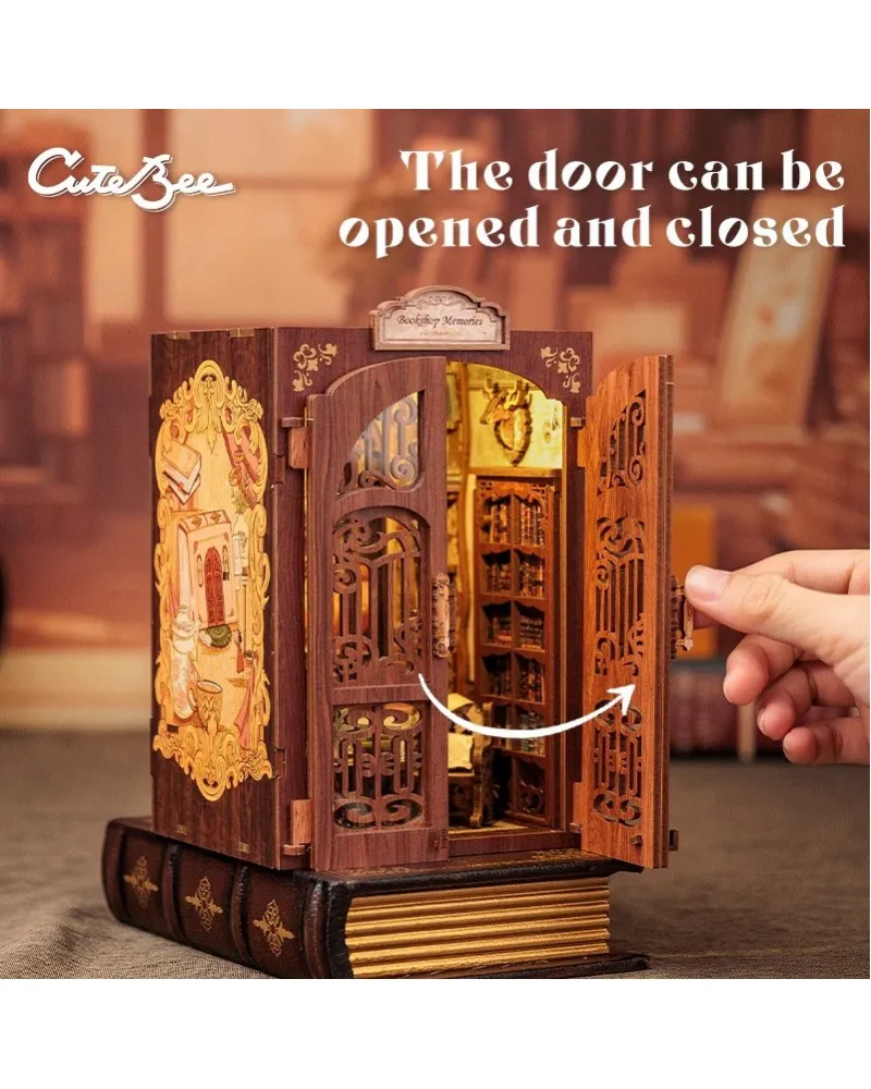 Puzzle 3D 137 piese - Cotor de carte - Bookshop Memories | Cutebee - 1 | YEO