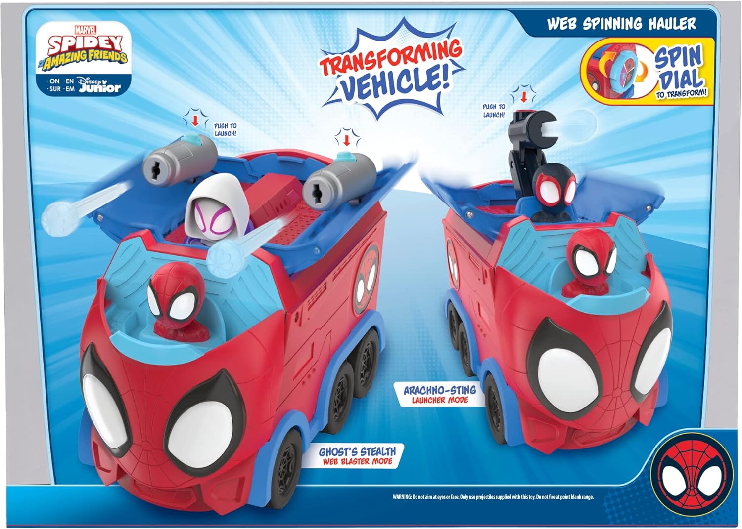 Set de joaca - Marvel Spidey And His Amazing Friends - Web Spinning Hauler | Jazwares - 8