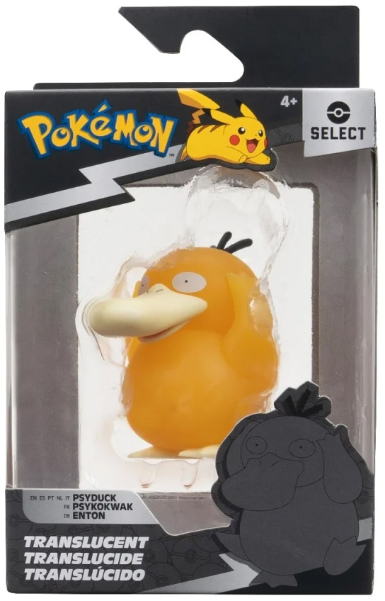 Figurina - Pokemon - Psyduck - Translucent | Jazwares - 3 | YEO