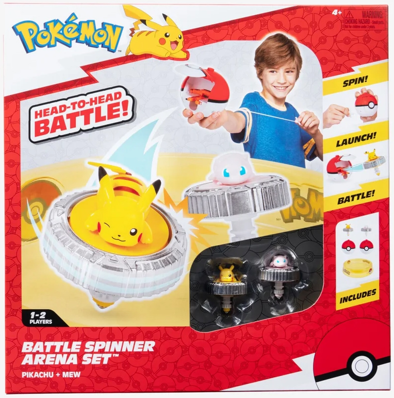 Set de joaca - Pokemon Battle Spinner Arena Set - Pikachu + Mew | Jazwares - 8 | YEO