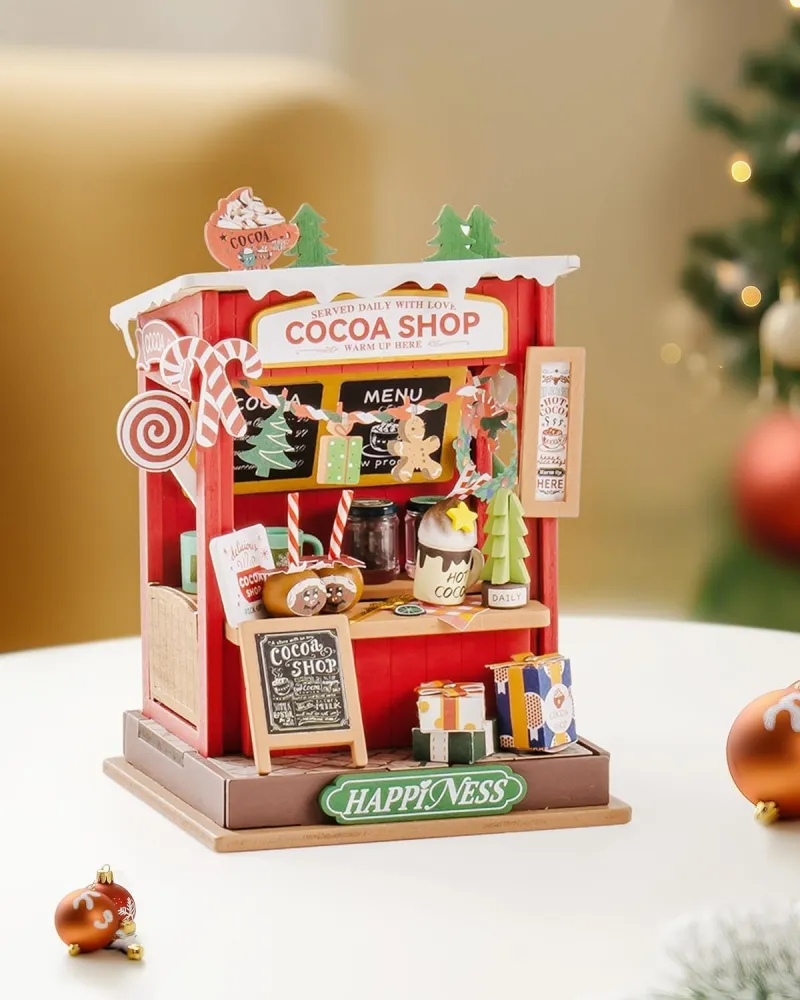 Puzzle 3D 87 piese - Mini-casuta Cocoa Shop | Rolife