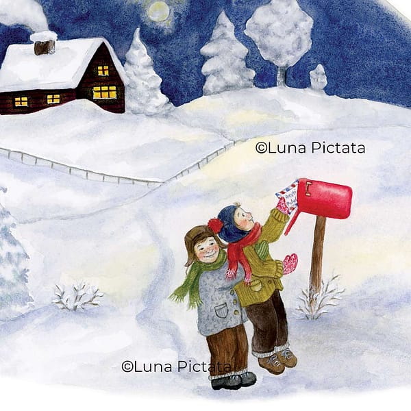 Felicitare de Craciun - Scrisoare pentru Mos Craciun | Luna Pictata