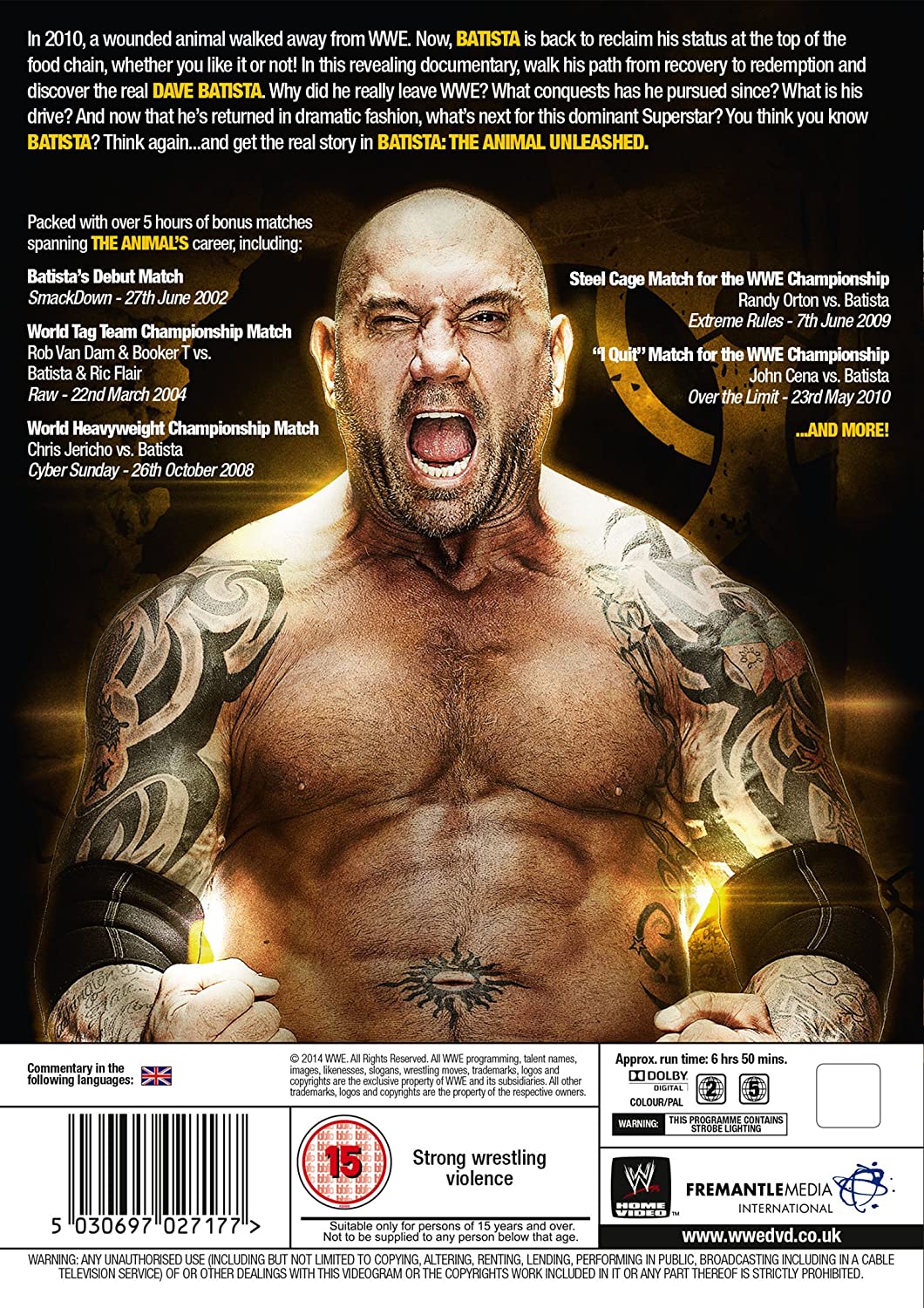 WWE: Batista - The Animal Unleashed |