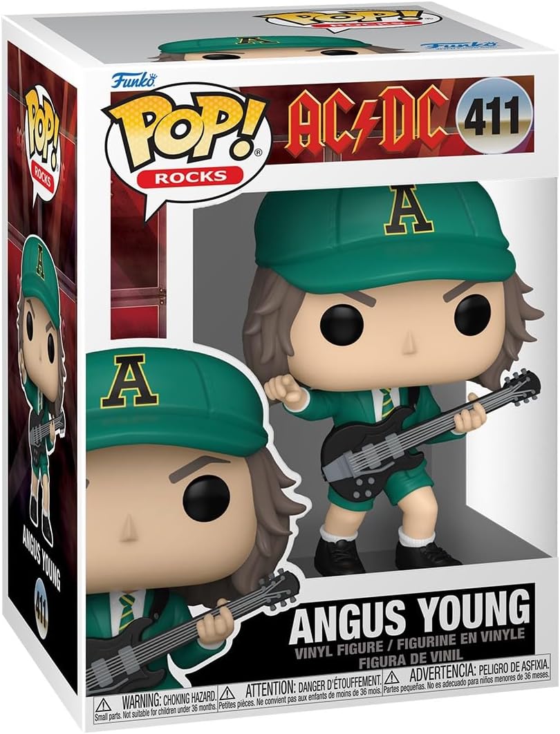 Figurina - Pop! Rocks - AC/DC: Angus Young (Green Outfit) | Funko - 1 | YEO