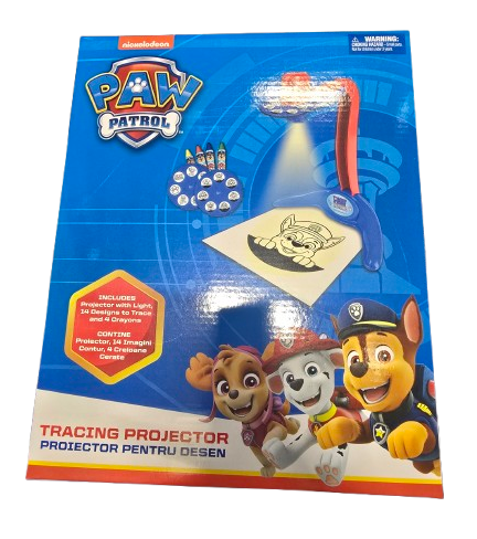 Set creativ - Proiector cu 14 imagini si 4 creioane colorate - Paw Patrol | Paw Patrol