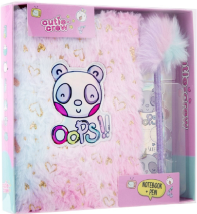 Set agenda cu pix si abtibilduri - Plush | Create It!-Canenco