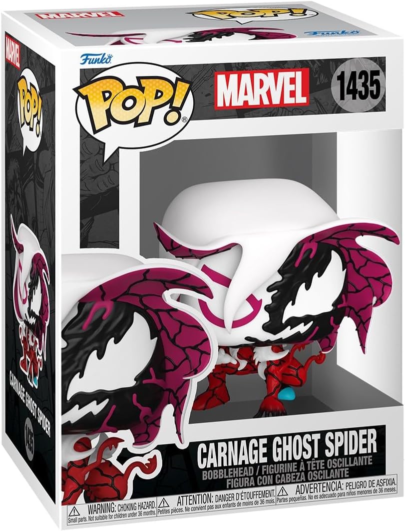 Figurina - Pop! Marvel: Carnage Ghost Spider | Funko - 1 | YEO