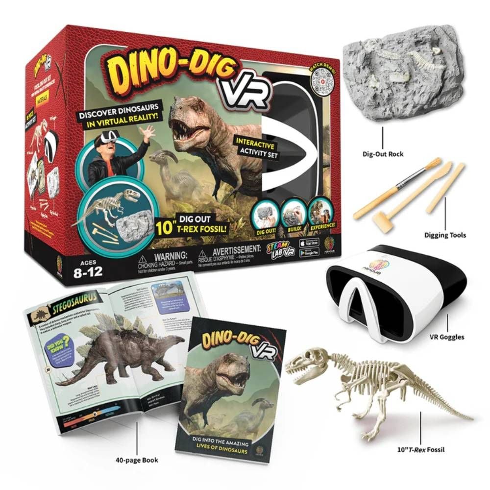 Set interactiv - Descopera dinozaurii in realitate virtuala | Abacus