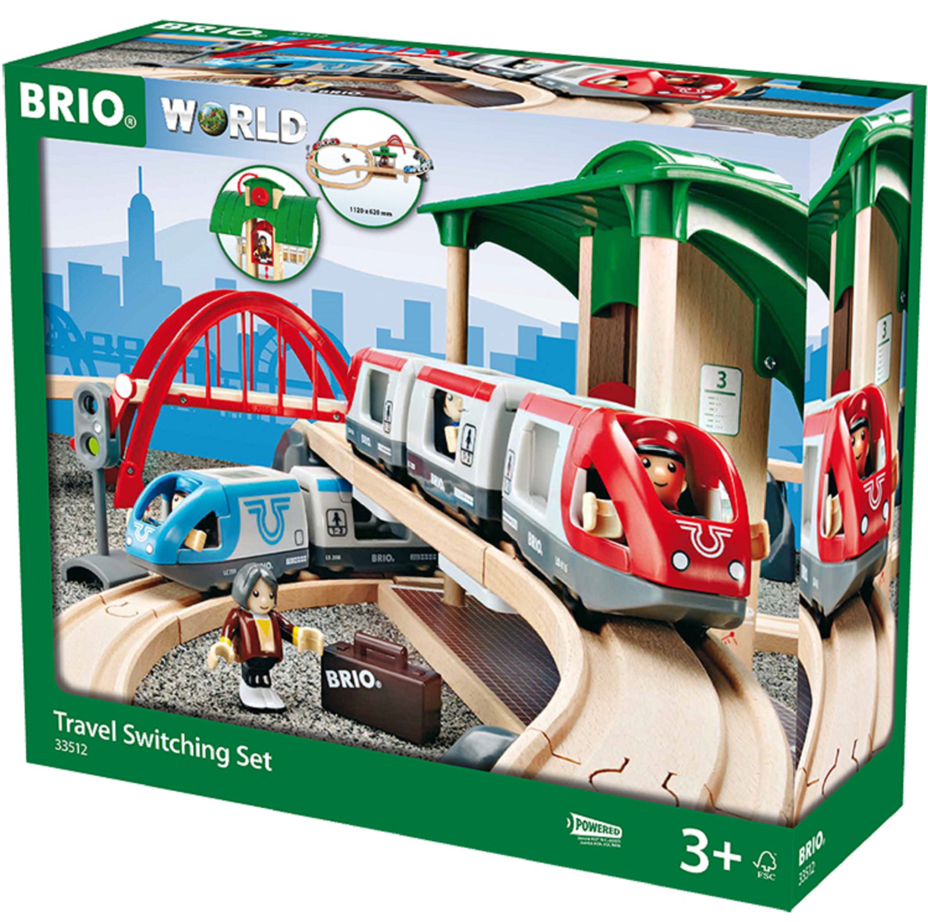 Set joaca - Tren cu statie de legatura | Brio - 1 | YEO