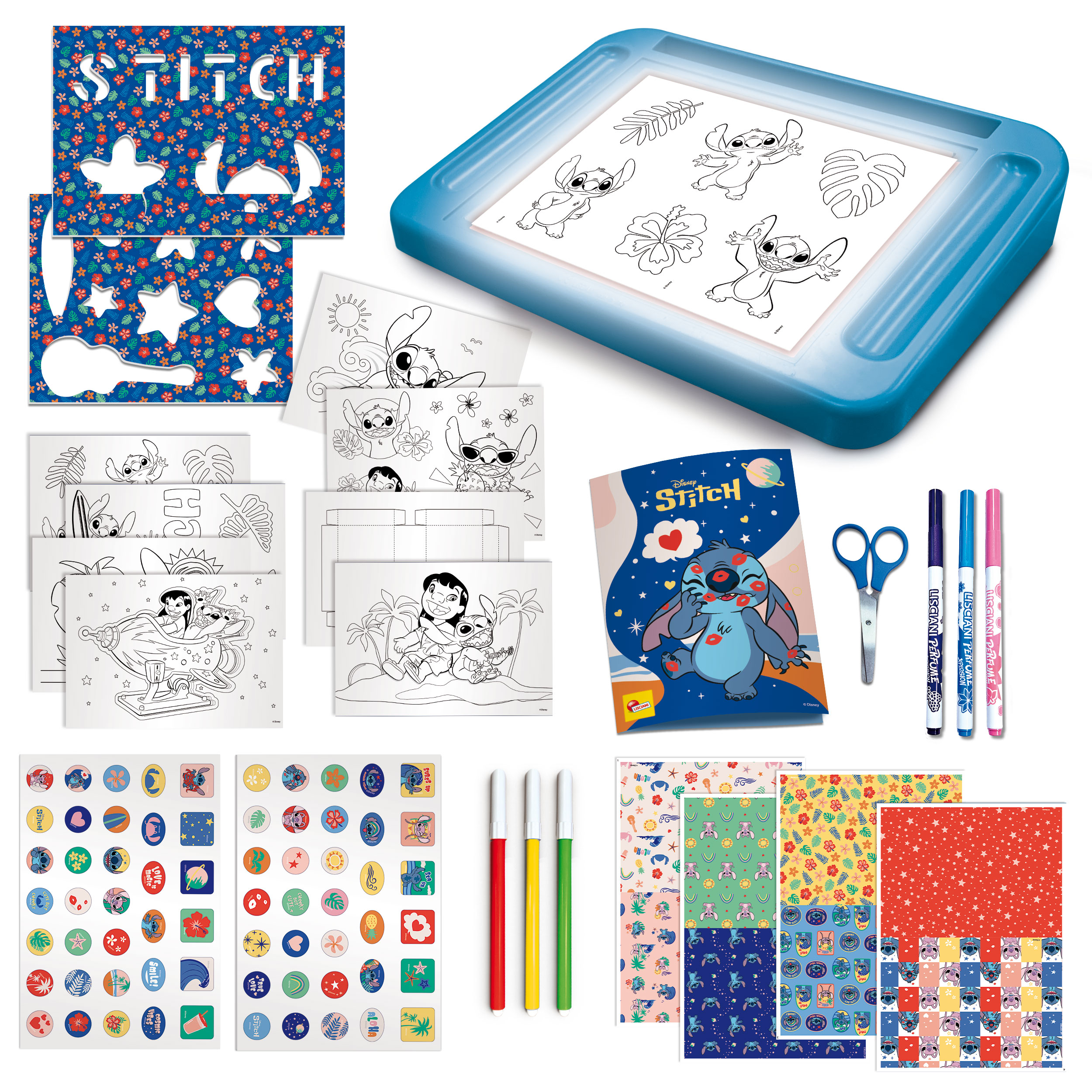 Jucarie creativa - Disney Stitch - Drawing School With Light Table | Lisciani - 1 | YEO