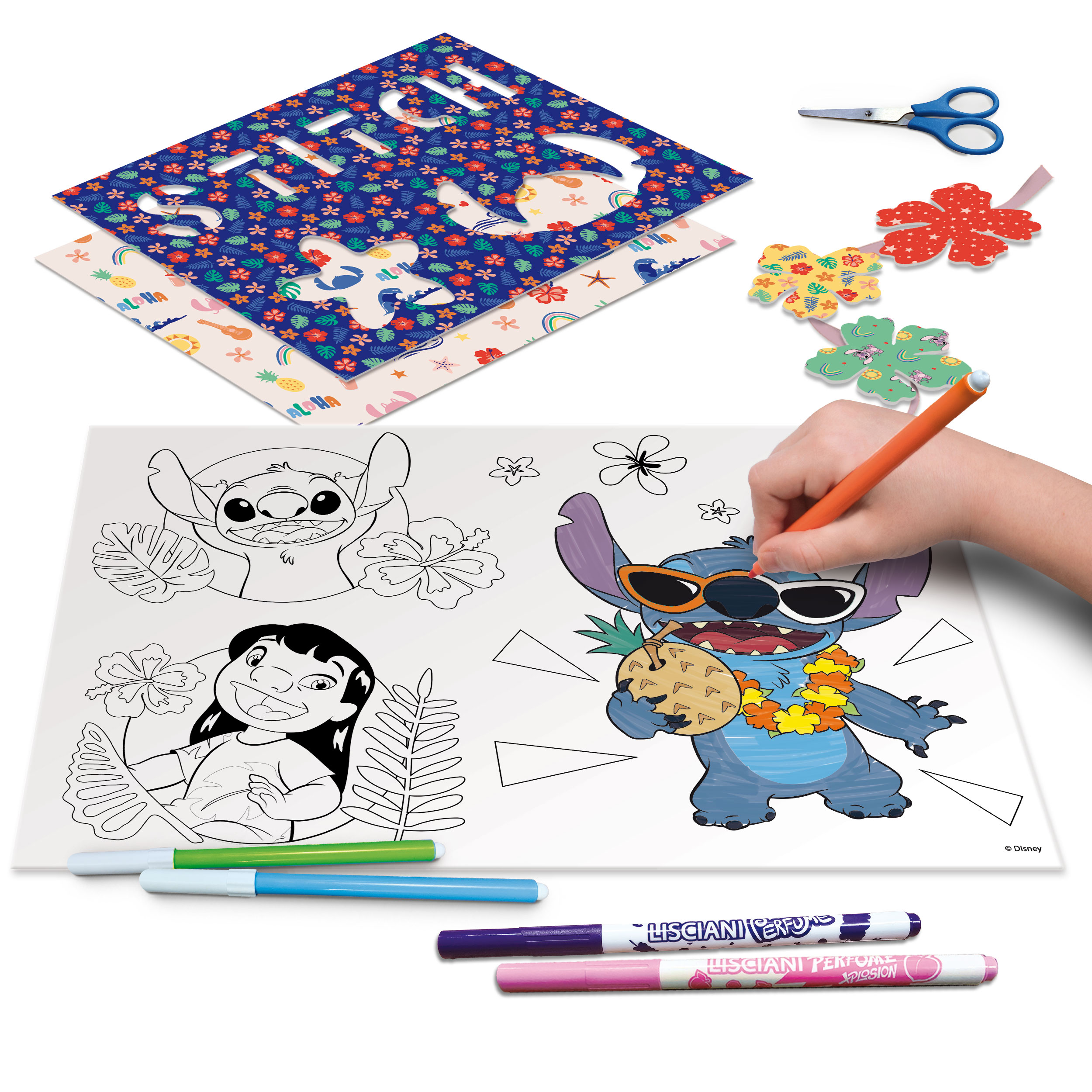 Jucarie creativa - Disney Stitch - Drawing School With Light Table | Lisciani - 4 | YEO