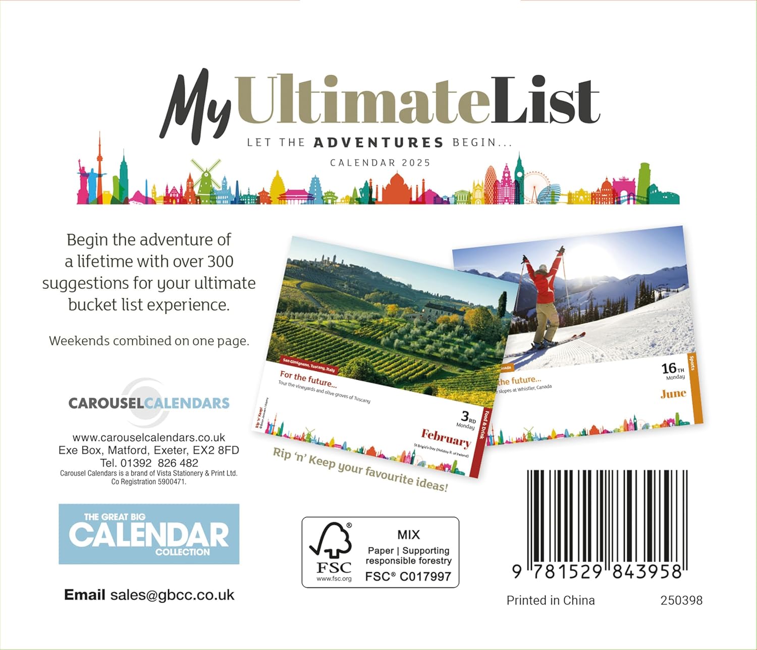 Calendar de birou 2025 - My Ultimate List | Carousel - 3 | YEO