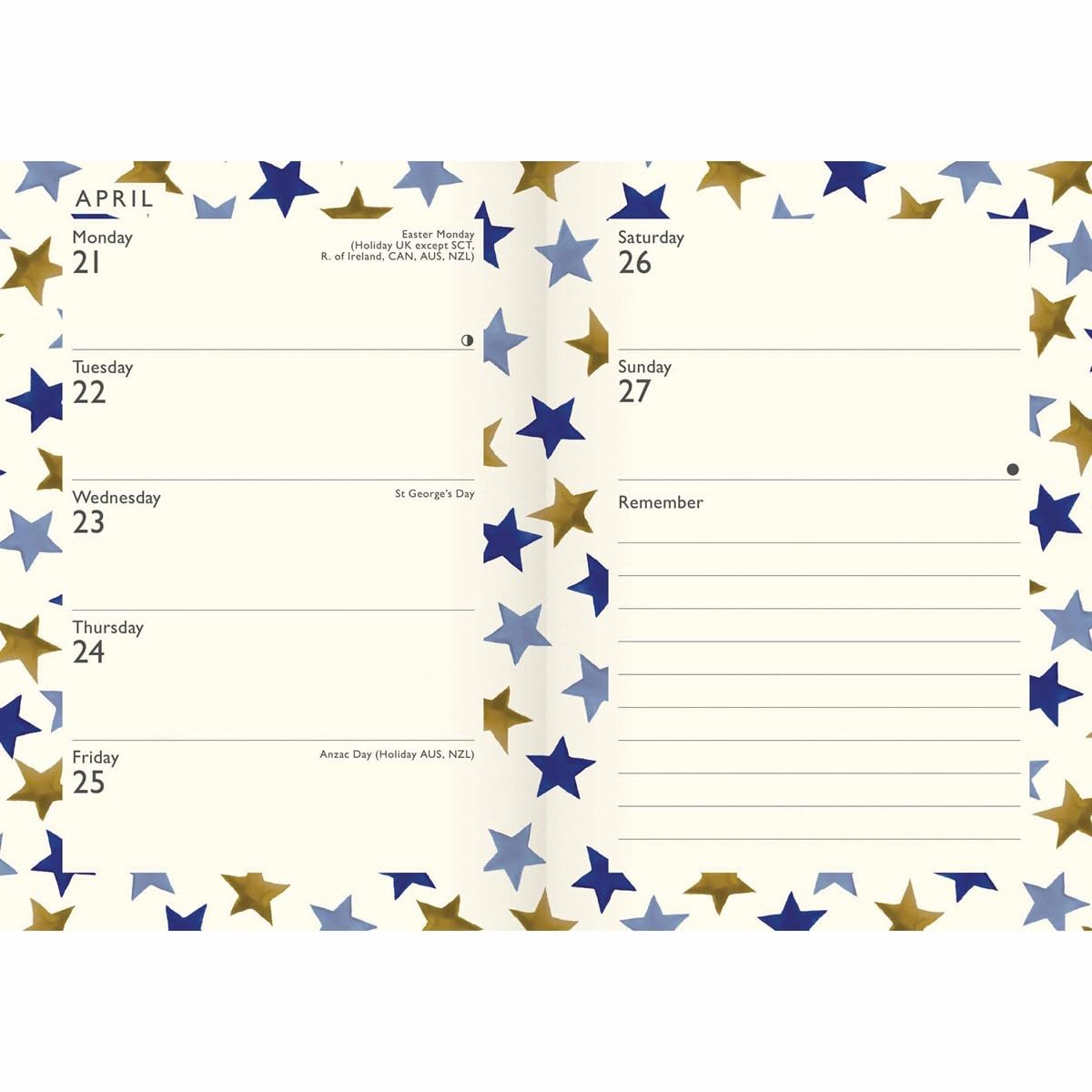 Jurnal 2025 - A6 - Emma Bridgewater - Blue Star | Carousel