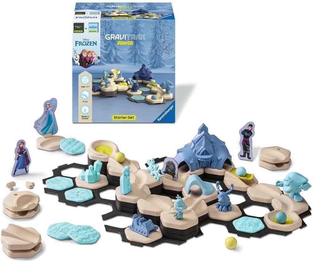 Joc de constructie - GraviTrax Junior - Set de baza Frozen | Ravensburger - 1 | YEO