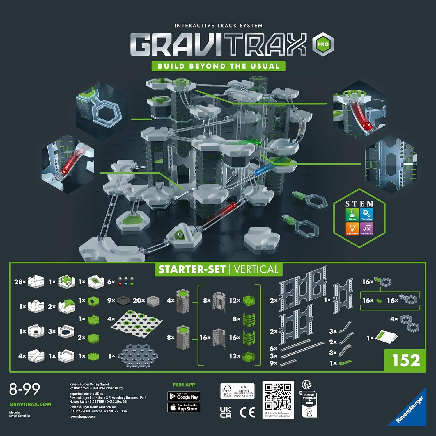 Joc de constructie - GraviTrax Pro - Set de baza Pro vertical | Ravensburger