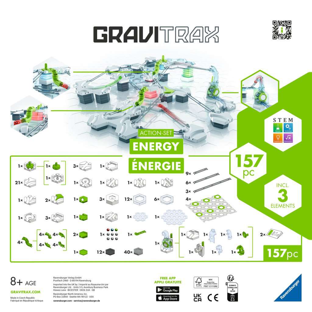 Joc de constructie - GraviTrax - Action-Set Energy - Set de baza Flux | Ravensburger