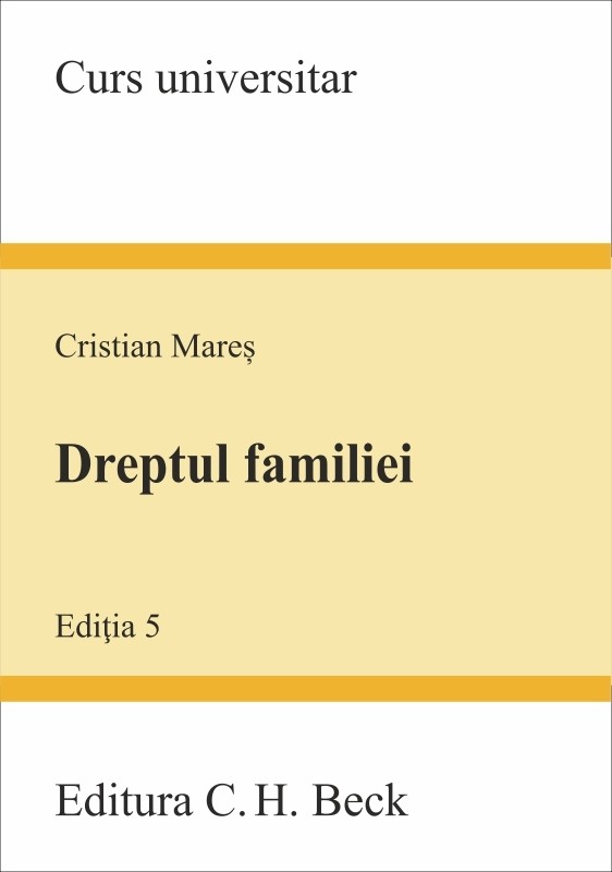 Dreptul familiei | Cristian Mares