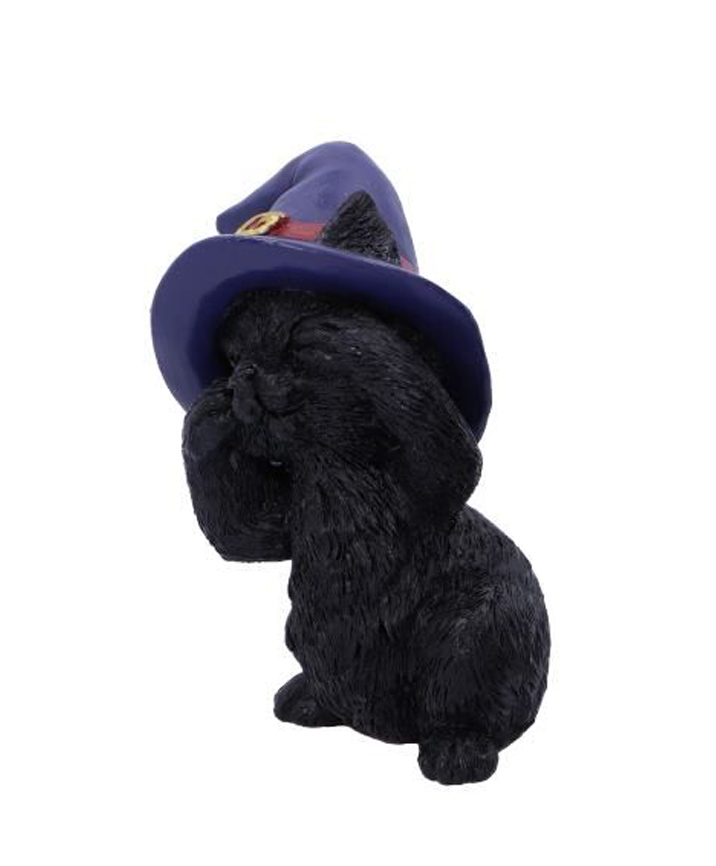 Figurina - Three Wise Familiars - See No Evil Black Cat | Nemesis Now