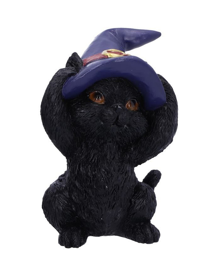 Figurina - Three Wise Familiars - Hear No Evil Black Cat | Nemesis Now - 4 | YEO