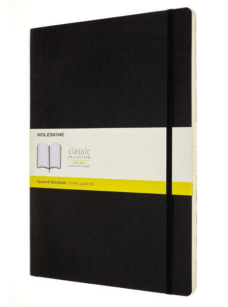 Carnet - Moleskine Classic Squared Paper Notebook - Soft Cover - Black | Moleskine