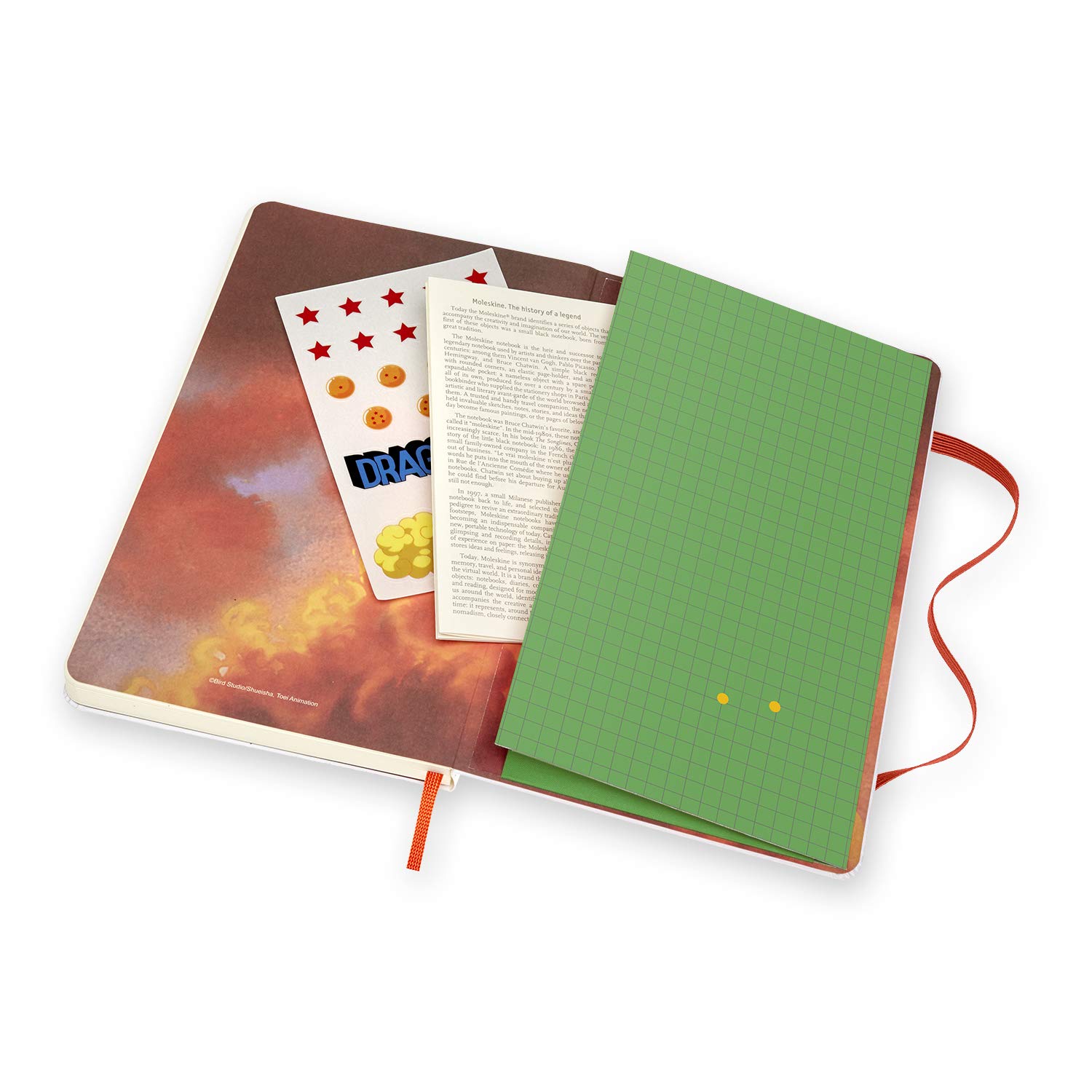 Carnet - Moleskine Dragonball Limited Edition Dotted Notebook - Large, Hard Cover, White - Chichi | Moleskine