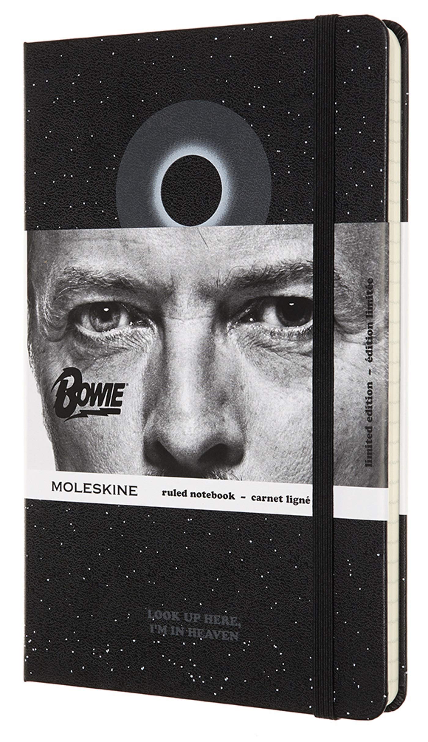 Carnet - Moleskine David Bowie Limited Edition Ruled Notebook - Large, Hard Cover, Black - Look Up Here, I`m In Heaven | Moleskine