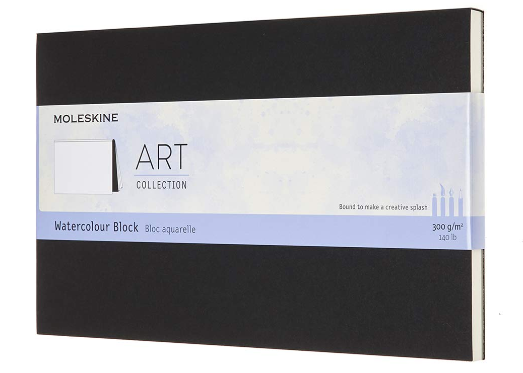 Bloc de desen - Moleskine Art Collection Watercolour Paint - Large, Cardboard Cover, Black | Moleskine - 3 | YEO