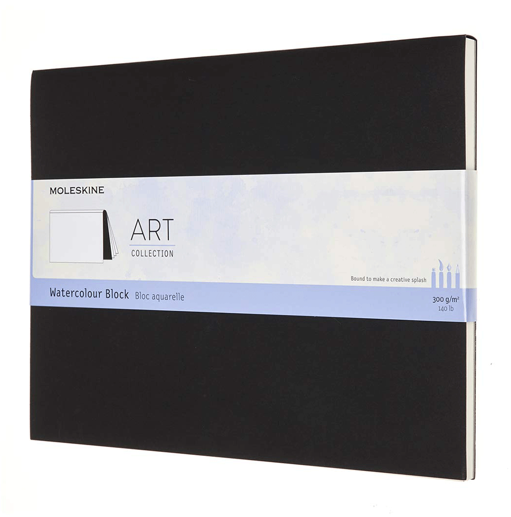 Bloc de desen - Moleskine Art Collection Watercolour Paint - Extra Large, Cardboard Cover, Black | Moleskine - 3 | YEO