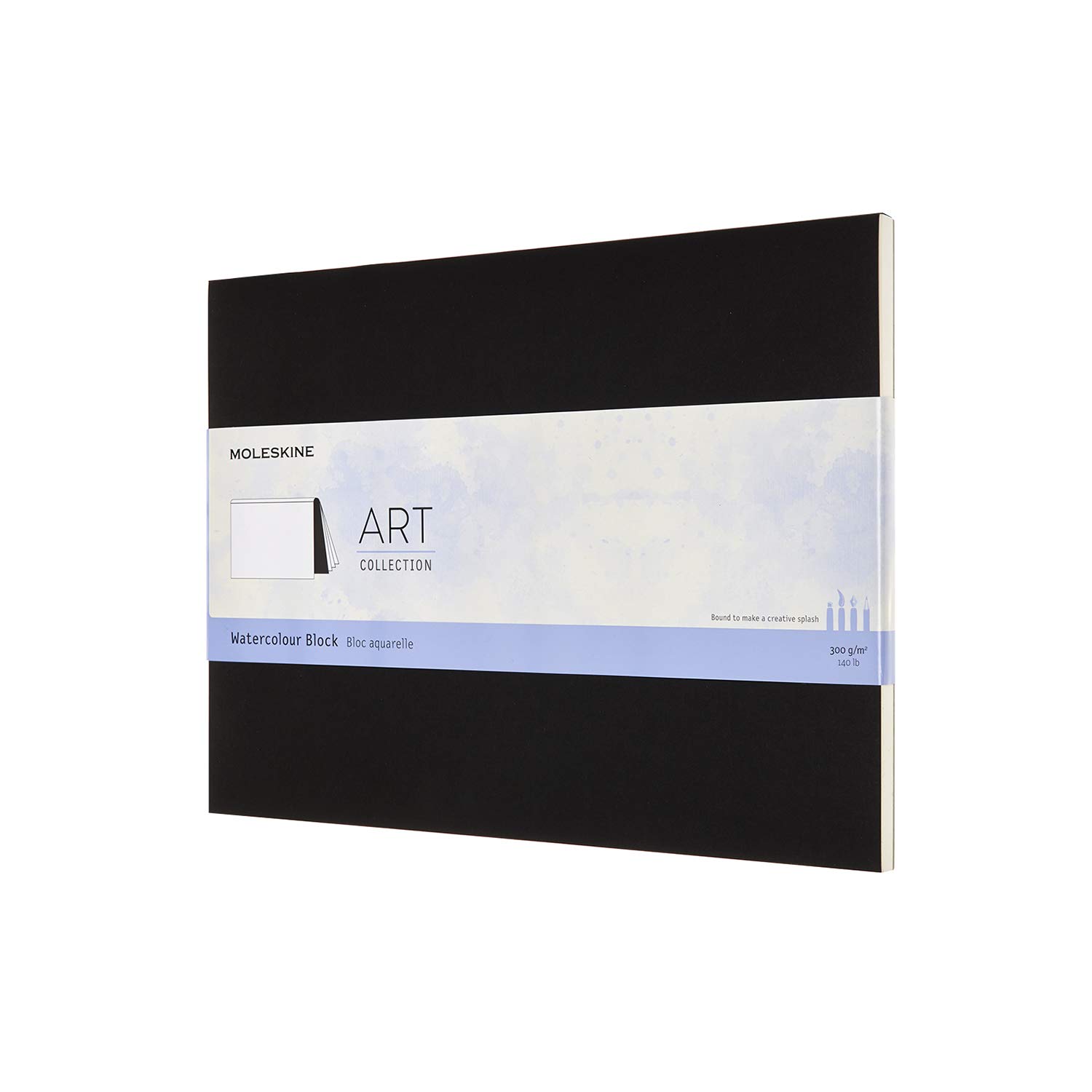 Bloc de desen - Moleskine Art Collection Watercolour Paint - Cardboard Cover, Black | Moleskine - 3 | YEO