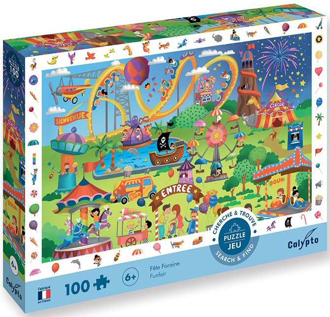 Puzzle 100 de piese - Funfair | Calypto - 4 | YEO