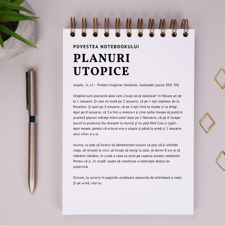 Carnet - Planuri utopice | WonderStore