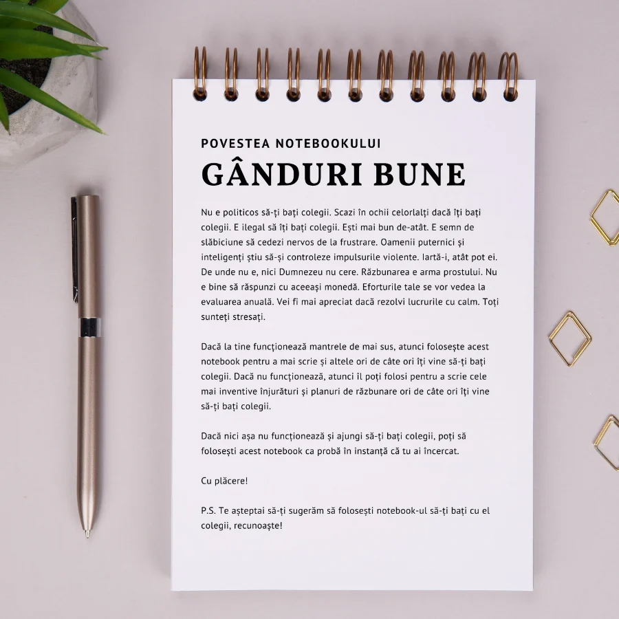 Carnet - Ganduri bune | WonderStore