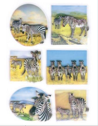 Sticker Magic, zebre, 3D | Tornado 2000
