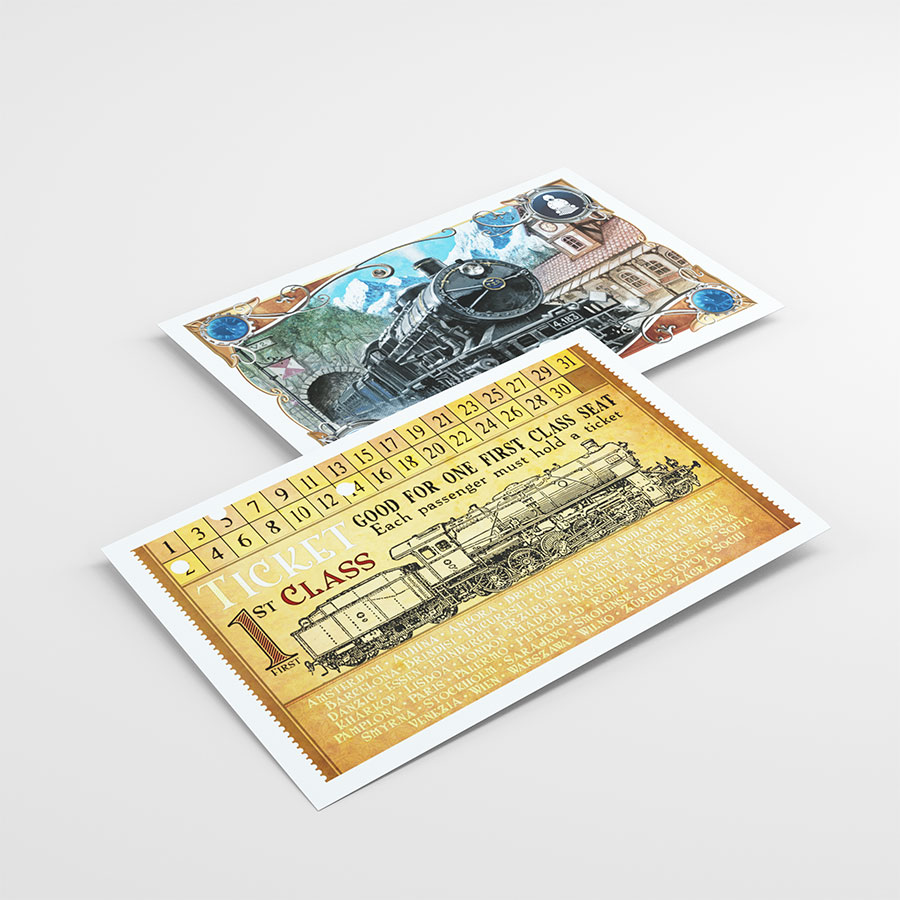 Set 168 folii protectie carti - Ticket to Ride Europe | Gamegenic - 4 | YEO